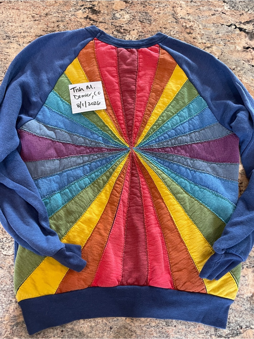 Aviator Nation Vintage Starburst or Sunburst Stitch Sweatshirt